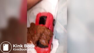 Nasty Diarrhea On Plastic Toy Car