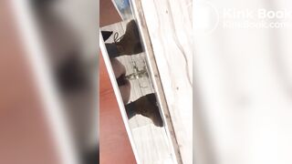 Girl poop in toilet fast