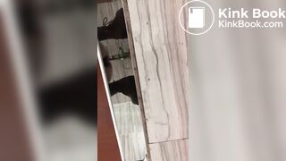 Girl poop in toilet fast