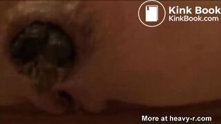 very close pooping footage