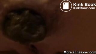 very close pooping footage