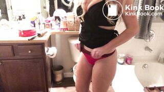Blonde girl poops - video 2