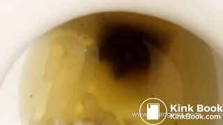 girl shitting in toilet - video 2