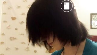 girl shitting in toilet - video 2