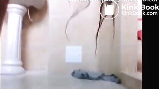 brunette schoolgirl scat play