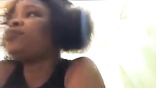 Black girl has the shits at work