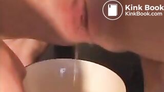 gorgeous girls poops on plate