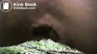 Female outdoor shit in the woods