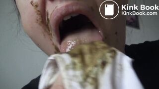 Licking shitty panties