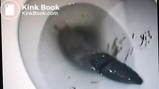 Poop clogs toilet