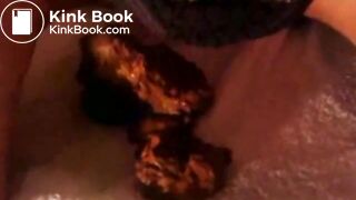 Amateur handcuffed panty pooping shit coming out of her ass