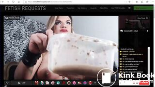 blonde scat girl swallows puke piss and scat