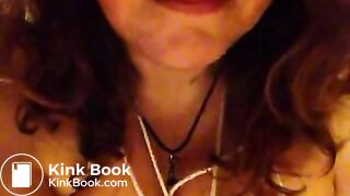 Pig eats shit in public restroom.