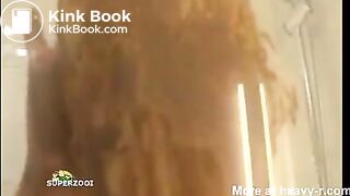 Gorgeous girl self smearing in shower