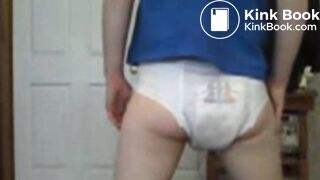 Diaper pooping teen