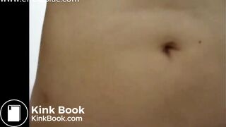 Hispanic Girl is Pooping Naked in a Strange Position