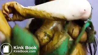 sexy naked Russian shitting - video 2