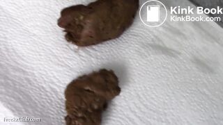 Ebony shits doggystyle