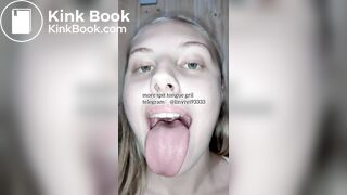 spit gril tongue