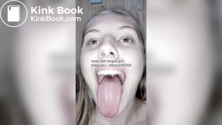 spit gril tongue
