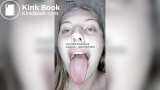 spit gril tongue