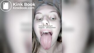 spit gril tongue