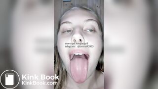spit gril tongue