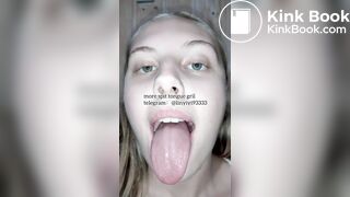 spit gril tongue