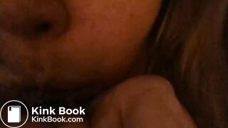 Girl chews on her own shit