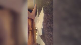 shit in bathroom