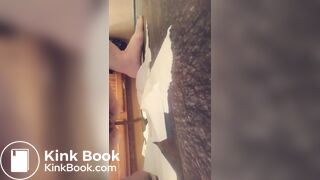 shit in bathroom
