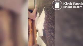 shit in bathroom