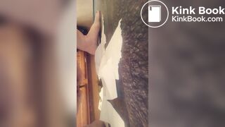 shit in bathroom
