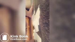 shit in bathroom