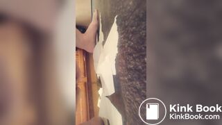 shit in bathroom