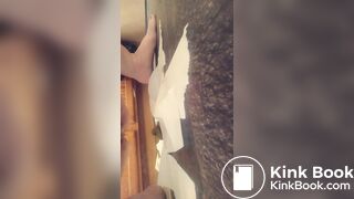 shit in bathroom