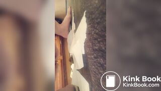 shit in bathroom