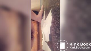 shit in bathroom