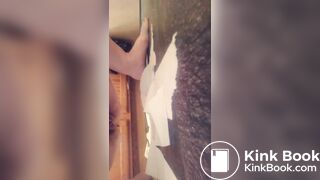 shit in bathroom