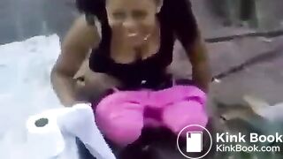 Girl pooping public - video 2
