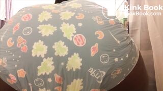 Black girl makes loud mess in her diaper