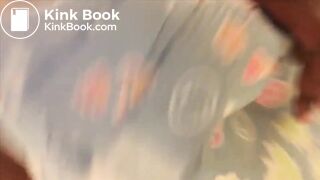 Black girl makes loud mess in her diaper