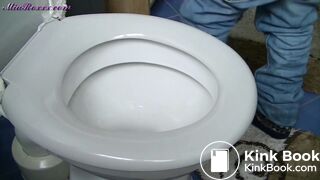 Girl shitting home