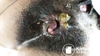 Beautiful ebony fart and scat