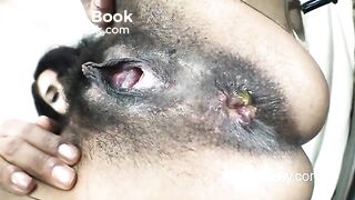 Beautiful ebony fart and scat