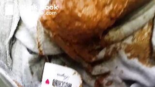 girl poops in tights