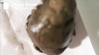 masked teen eating her own shit