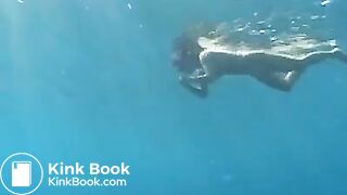 Underwater shitting and fisting