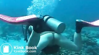 Underwater shitting and fisting