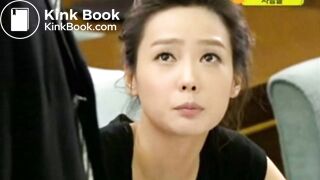 korean girl is holding up diarrhea in test stie